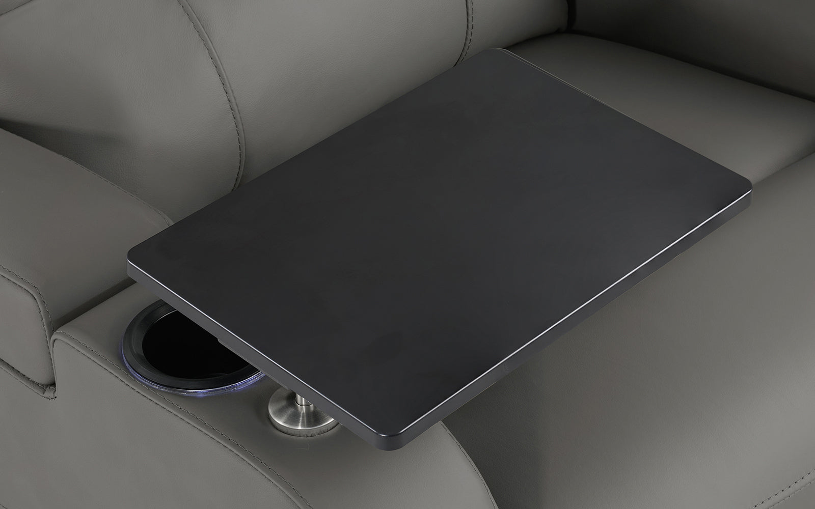 comfiroom Home Theater Seating Series Home Theater Seat Black Swivel Tray Table